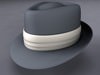 Frank Sinatra Fedora Hat 3D Model