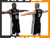 Rigged Basketball Player - San Antonio Spurs 3D Model