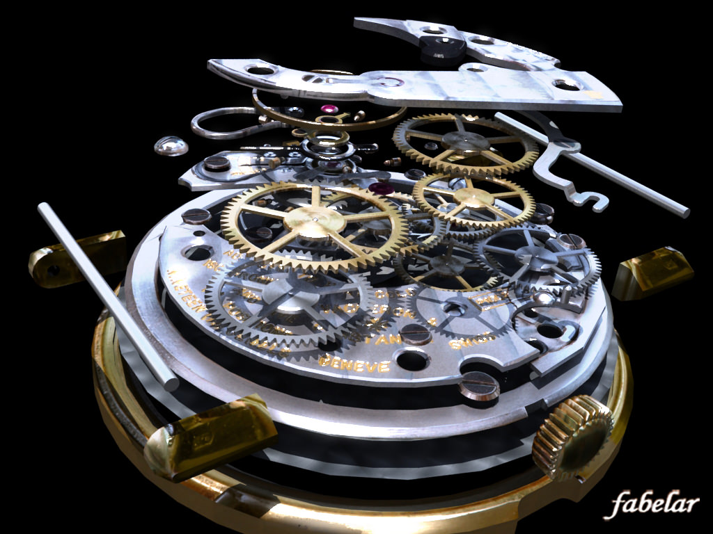 Watch mechanism 3 3D Model .max