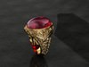 Caduceus ring 3D Model