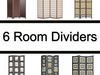 6 Room Dividers 3D Model