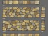 Dry stone wall 3D Model .obj .3ds .blend .skp