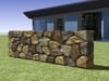Dry stone wall 3D Model .obj .3ds .blend .skp