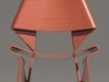 Greette jalk Style chair White Wood 3D Model .max