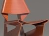 Greette jalk Style chair White Wood 3D Model .max