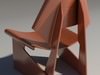 Greette jalk Style chair White Wood 3D Model .max