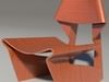 Greette jalk Style chair White Wood 3D Model .max