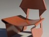 Greette jalk Style chair White Wood 3D Model .max