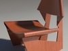 Greette jalk Style chair White Wood 3D Model .max