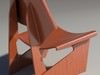 Greette jalk Style chair White Wood 3D Model .max