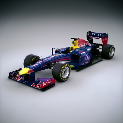 F1 2013 Red Bull RB9 - Infiniti Red Bull Racing 3D Model .max .obj .3ds .fbx .lwo .lw .lws .c4d