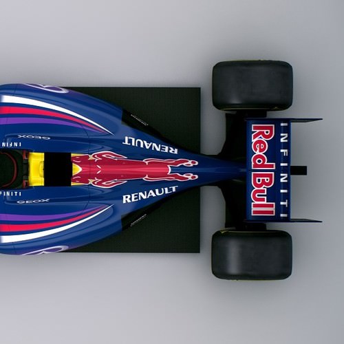 F1 2013 Red Bull RB9 - Infiniti Red Bull Racing 3D Model .max .obj .3ds .fbx .lwo .lw .lws .c4d
