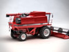 Case 2388 harvester 3D Model .max .obj .3ds .fbx .dxf