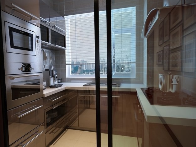 Living and Dining Room 01 3D Model .max