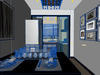 Living and Dining Room 01 3D Model .max