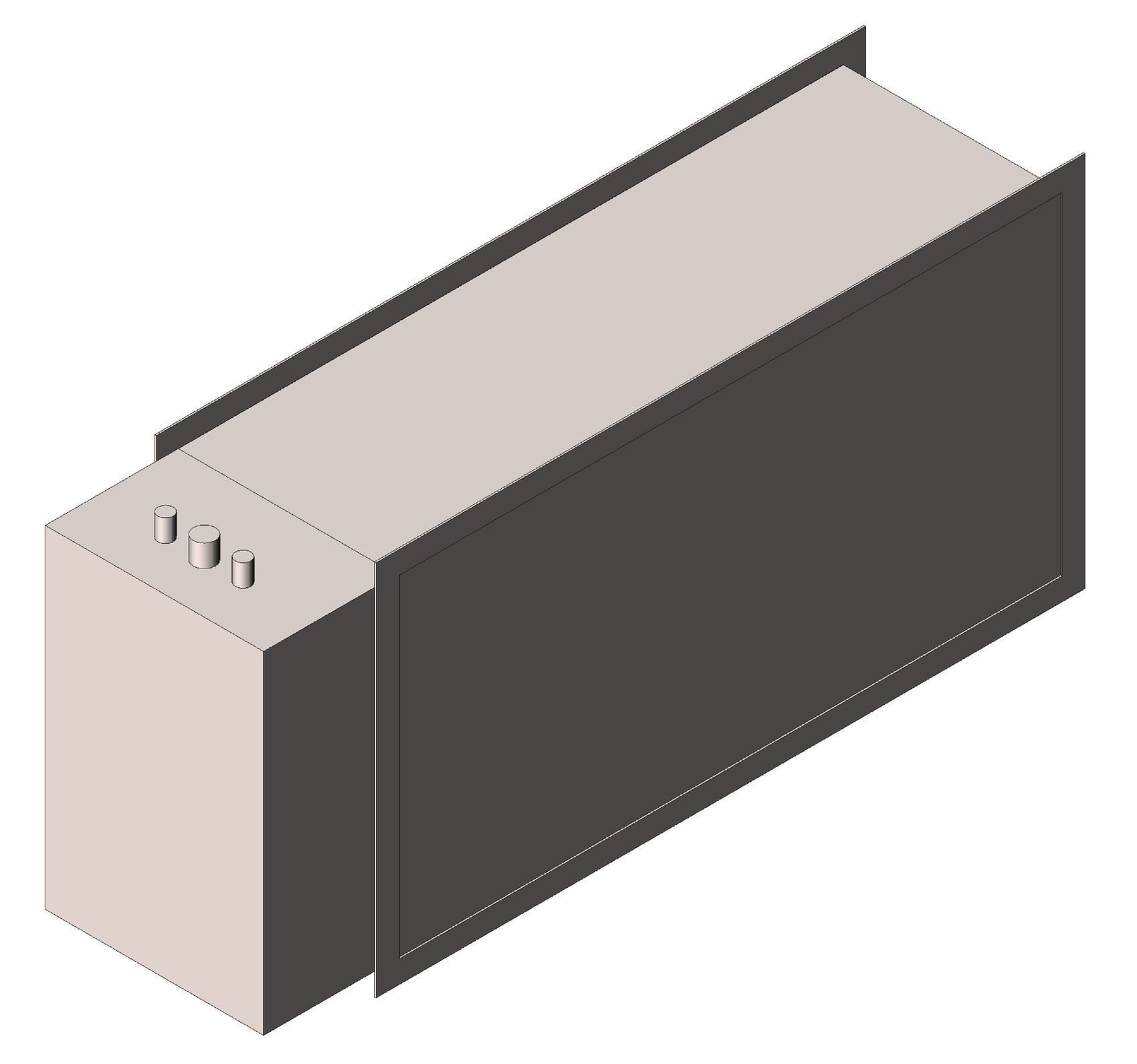 Rectangular duct electrical heater 3D Model .rfa