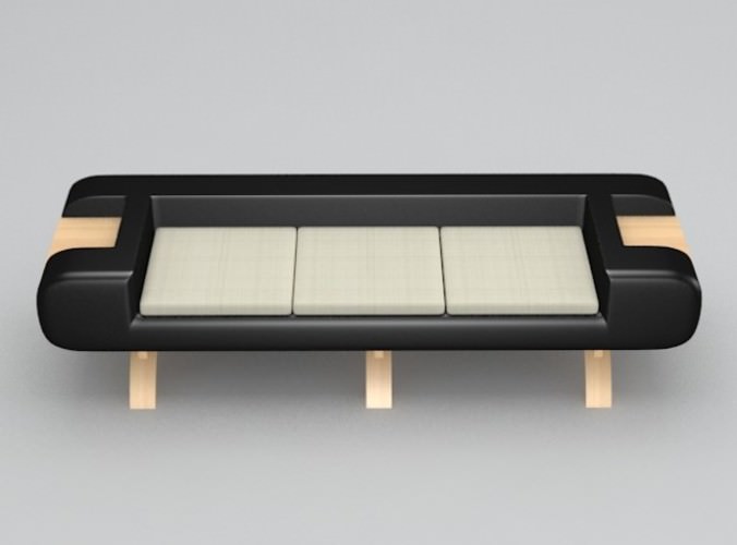 Sofa 4 3D Model .max .obj .3ds .c4d