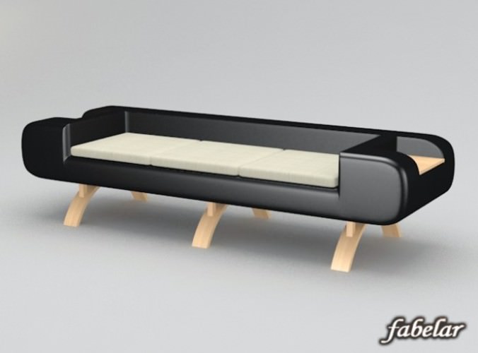 Sofa 4 3D Model .max .obj .3ds .c4d