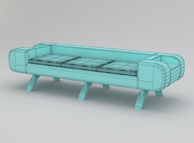 Sofa 4 3D Model .max .obj .3ds .c4d