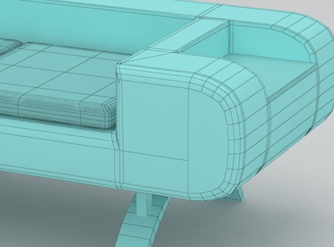 Sofa 4 3D Model .max .obj .3ds .c4d