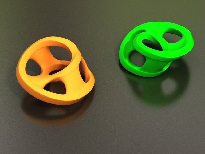 Mobius strip 2 3D Model 3D printable .obj .3ds .stl .3dm - CGTrader.com