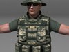 Modern Soldiers: Us Soldier 2 and M4 3D Model