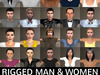 Rigged Man and Woman Collection with 78 Morph Target
