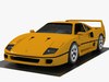 Ferrari F40 Sprtscar 3D Model