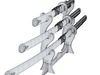 Samurai Sword Set 3D Model .max .obj .3ds