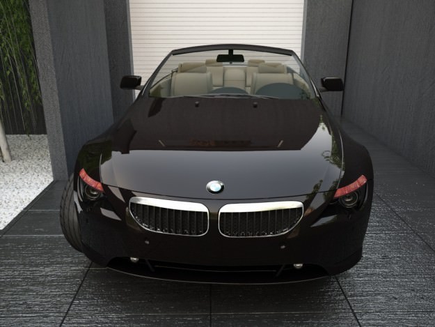 BMW Series 6 Convertible 3D Model .max .obj .3ds