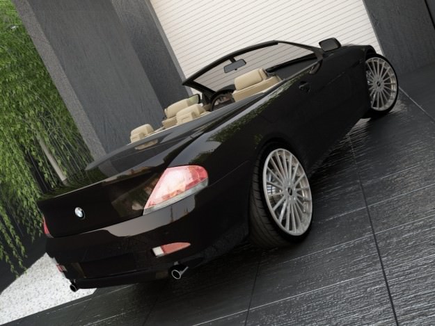 BMW Series 6 Convertible 3D Model .max .obj .3ds