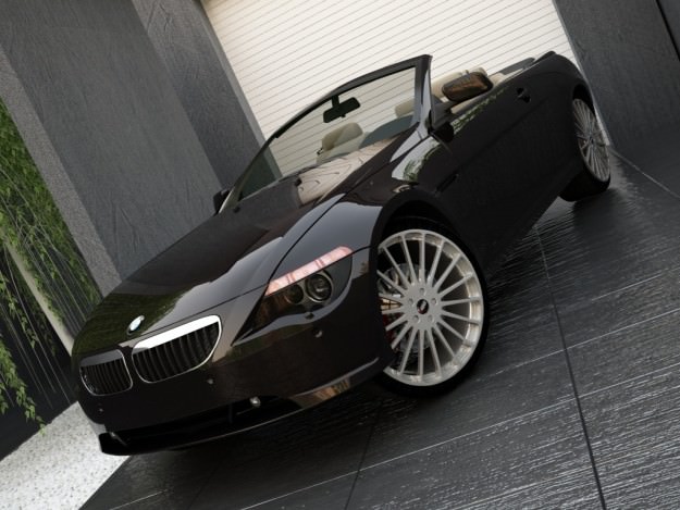 BMW Series 6 Convertible 3D Model .max .obj .3ds
