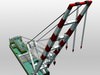 Crane Barge 3D Model