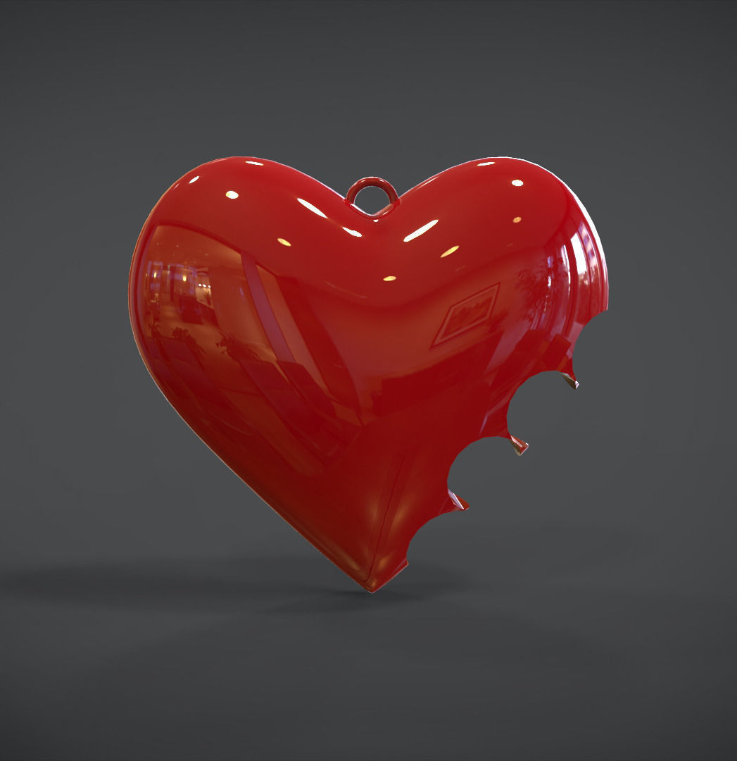Heart Bite 3D Model 3D printable .stl - CGTrader.com