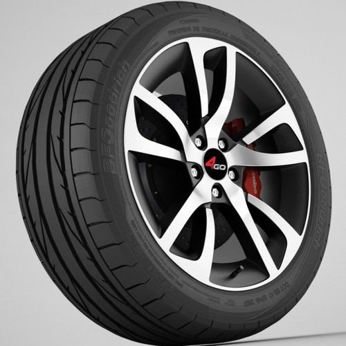 Wheel 4go YQ13 3D Model .max .obj .3ds .fbx