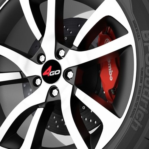 Wheel 4go YQ13 3D Model .max .obj .3ds .fbx