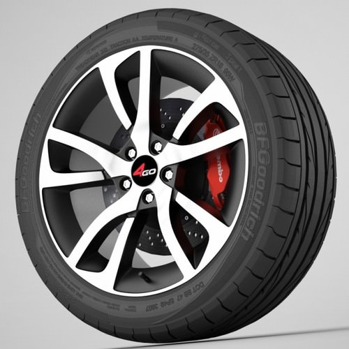 Wheel 4go YQ13 3D Model .max .obj .3ds .fbx