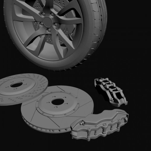 Wheel 4go YQ13 3D Model .max .obj .3ds .fbx