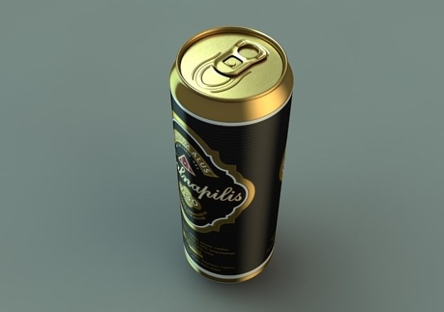 BeerCan_02 3D Model 