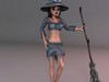 Toon Witch Rigged 3D Model