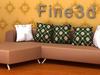 Corner Sofa 09-029a 3D Model