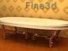 Antique Table 09om 018 3D Model