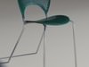 Chair Trinitad Style Green Wood 3D Model