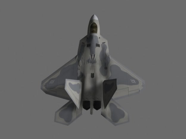 F-22 Raptor US Stealth Fighter Plane Game Ready 3D Model .max .obj .fbx