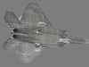 F-22 Raptor US Stealth Fighter Plane Game Ready 3D Model .max .obj .fbx