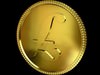 Libra Golden Coin 3D Model