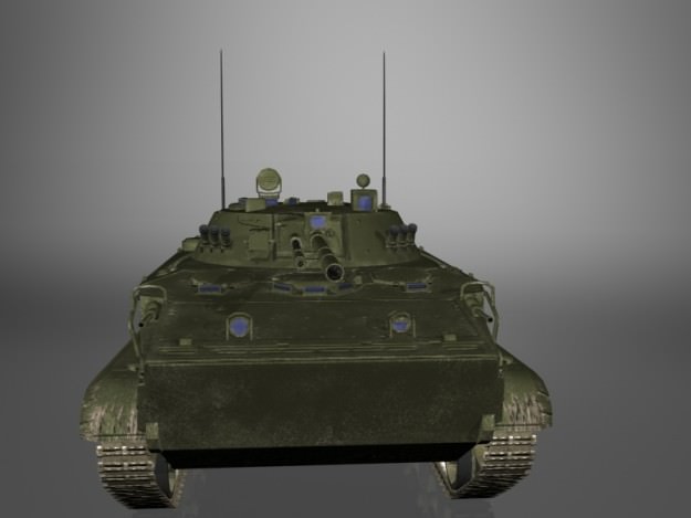 BMP-3 Russian Army IFV game ready model 3D Model .max .obj .3ds .fbx