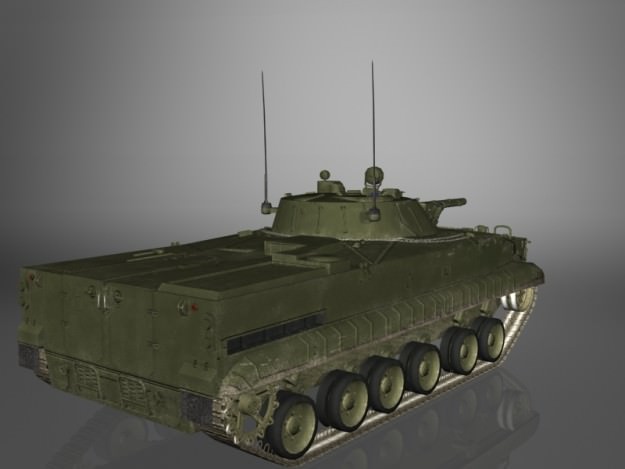 BMP-3 Russian Army IFV game ready model 3D Model .max .obj .3ds .fbx