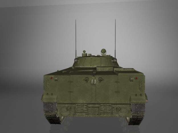 BMP-3 Russian Army IFV game ready model 3D Model .max .obj .3ds .fbx