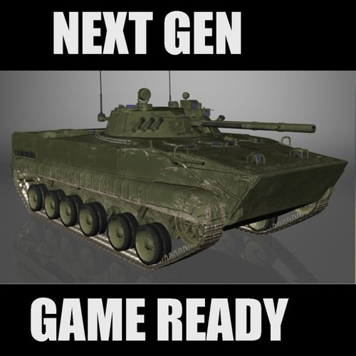 BMP-3 Russian Army IFV game ready model 3D Model .max .obj .3ds .fbx